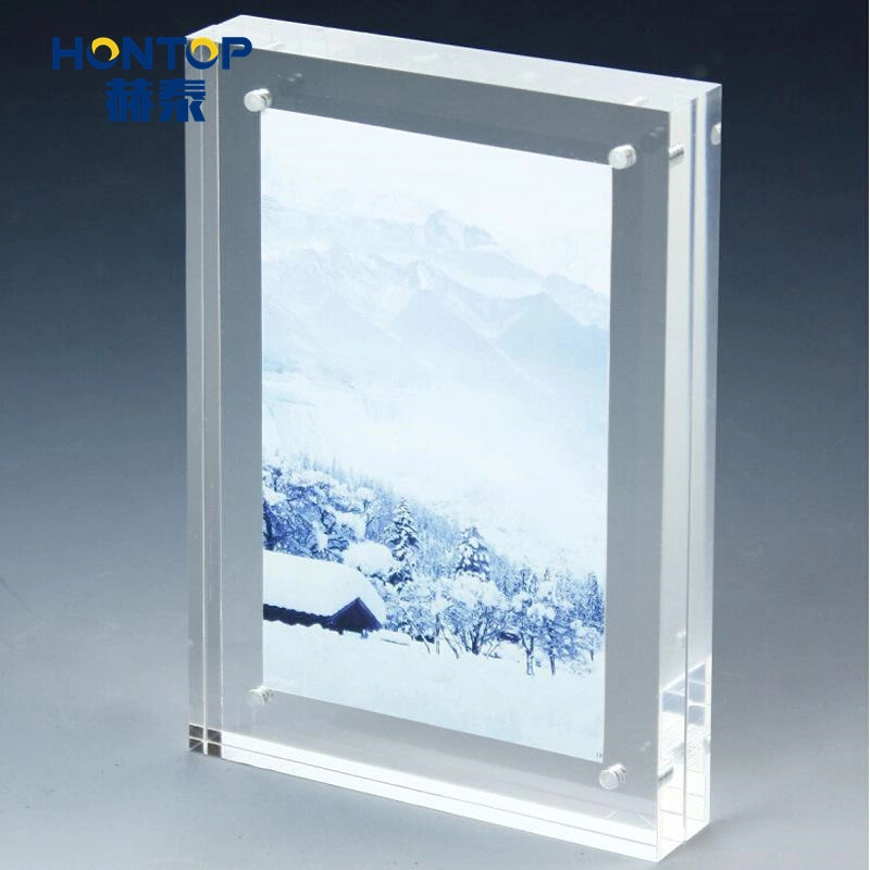 Transparent Elegant Home Decoration Gift Promotion Creative Magnetic Acrylic Perspex Plexi Photo Picture Frame