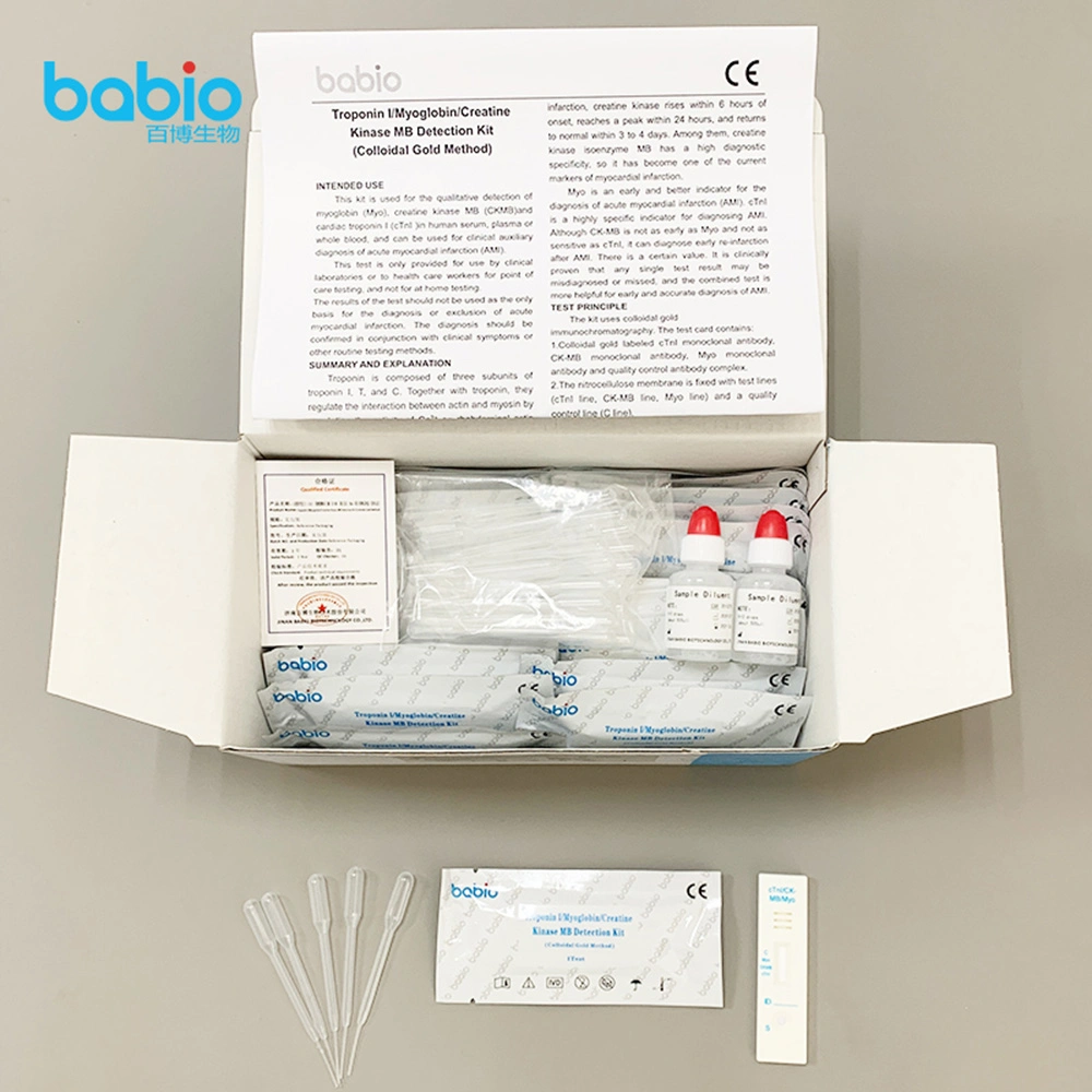 Babio Troponin I Rapid Test Kit Medical Diagnostic Troponin I Rapid Test Device with CE Approved