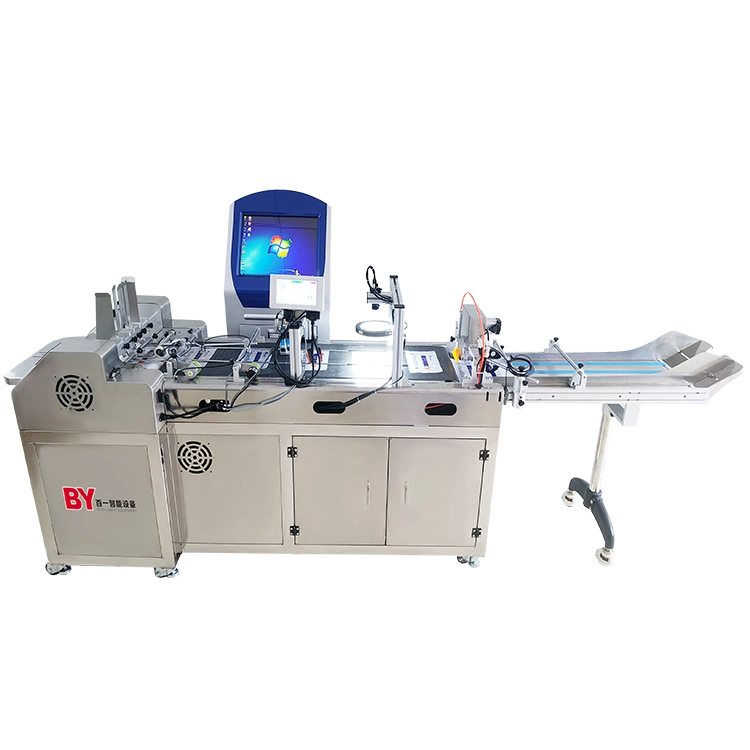 Paper Plastic Packaging Bag Aluminum Foil Film Label Code UV Inkjet Friction Paging Machine