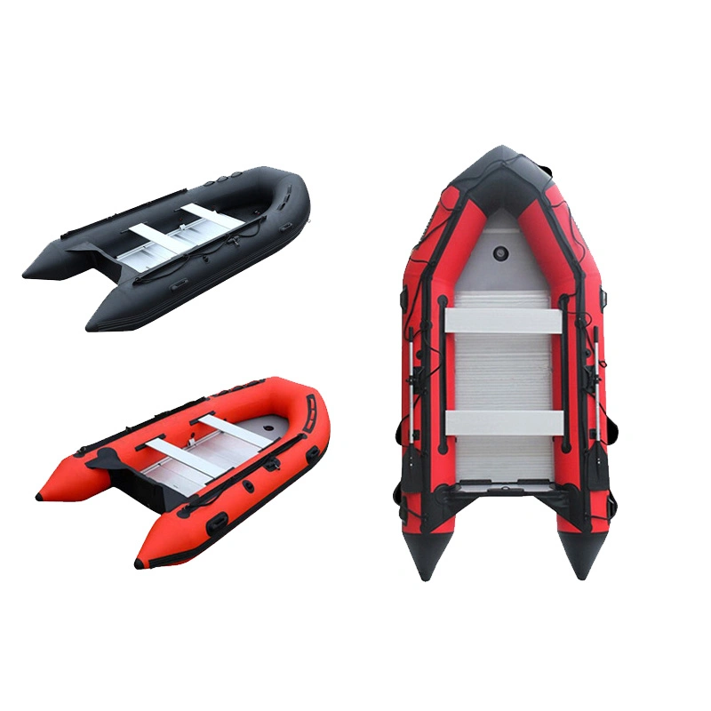 Factory Red Flood Control Fishing Rubber Life Boat with Drain