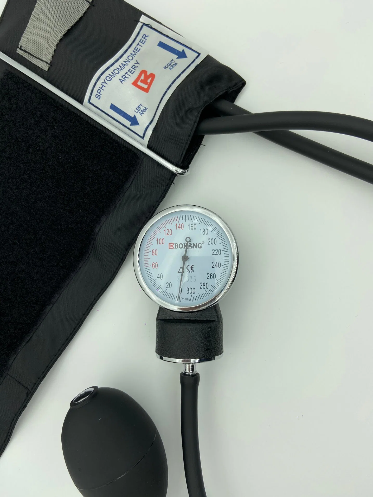 Hospital Blood Pressure Monitor Aneroid Sphygmomanometer Stethoscope Kit Tensiometer