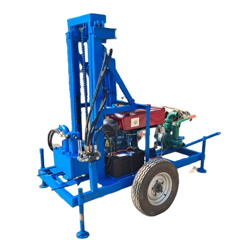 Professional Hydraulic Crawler Type Deep Water Well Drilling Rig Mine Drilling Machine