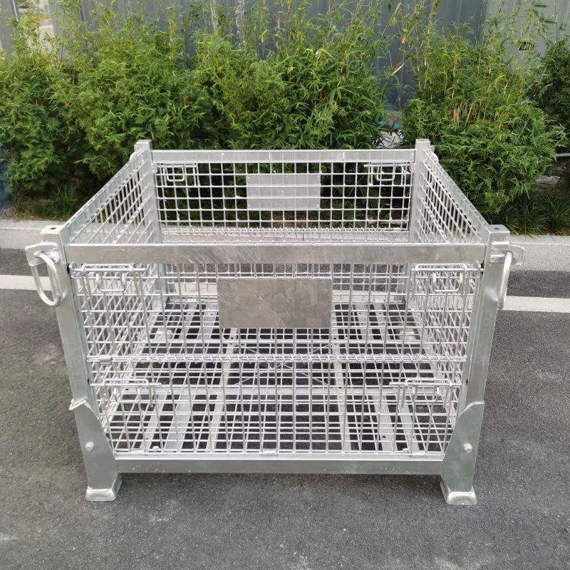 Mesh Cage Creative Design Foldable Metal Storage Cage Pallet with Factory Price