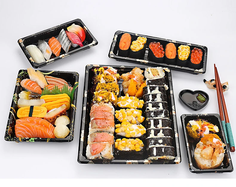 Plastic Catering Tray Sushi Plate Food Container Making Machine