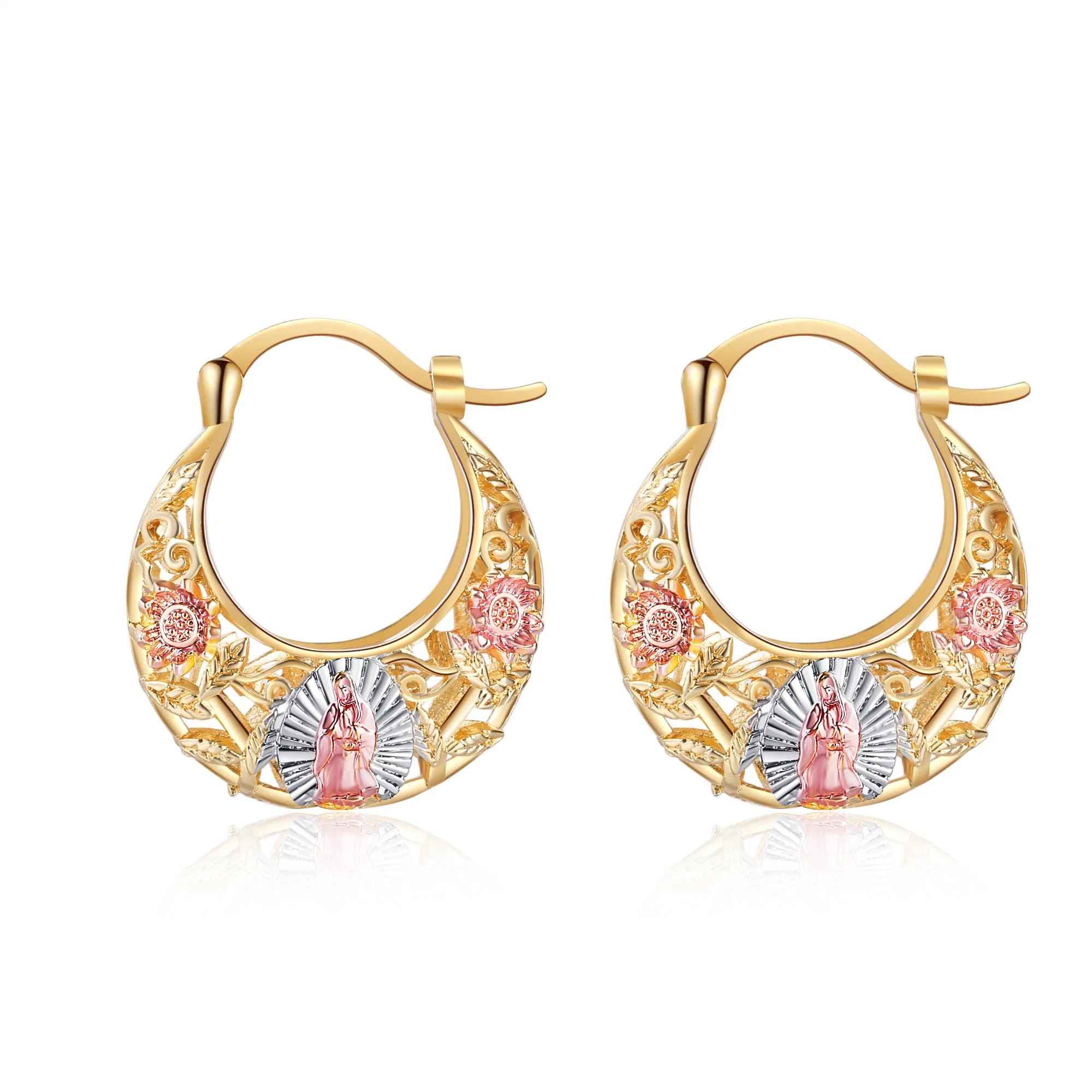 2022 Fashion Jewelry of High Quality 18K Gold Plated Brass Hoop Earrings for Women