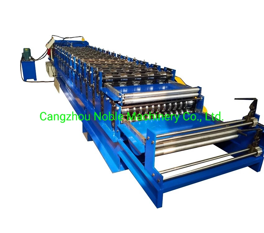 Double Layer Trapezoidal Roofing Sheet Profile Roll Forming Making Machine