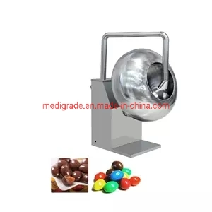 Máquina de revestimiento de cacahuete/tambor de revestimiento mini/bandeja de revestimiento de chocolate