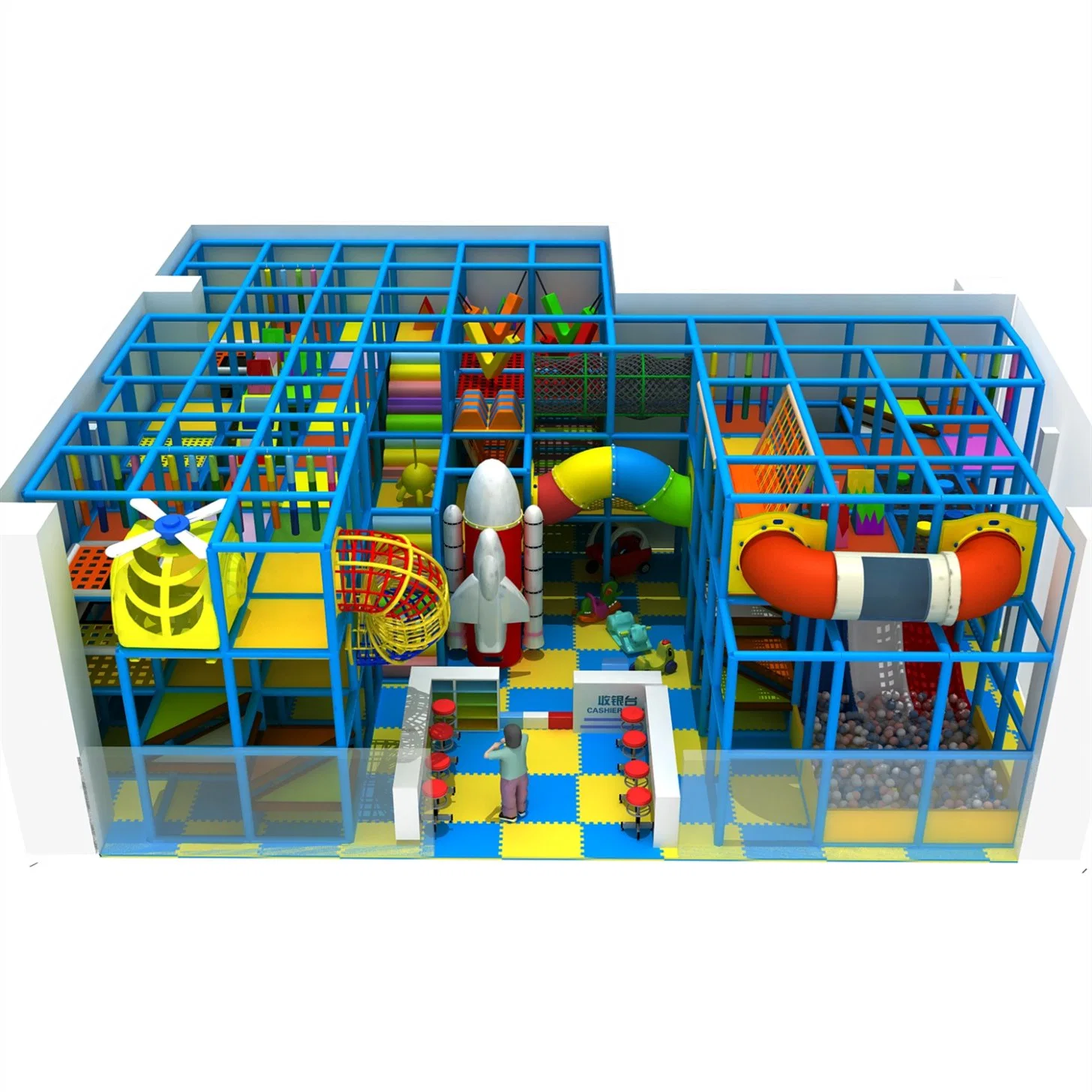 Indoor Commercial Naughty Castle Playground Equipment Children's Early Education Toys