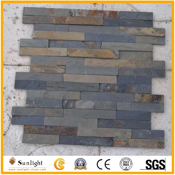 Natural Split Black Slate/Rusty Slate/Copper Slate/Blue Slate Culture Stone for Wall Cladding