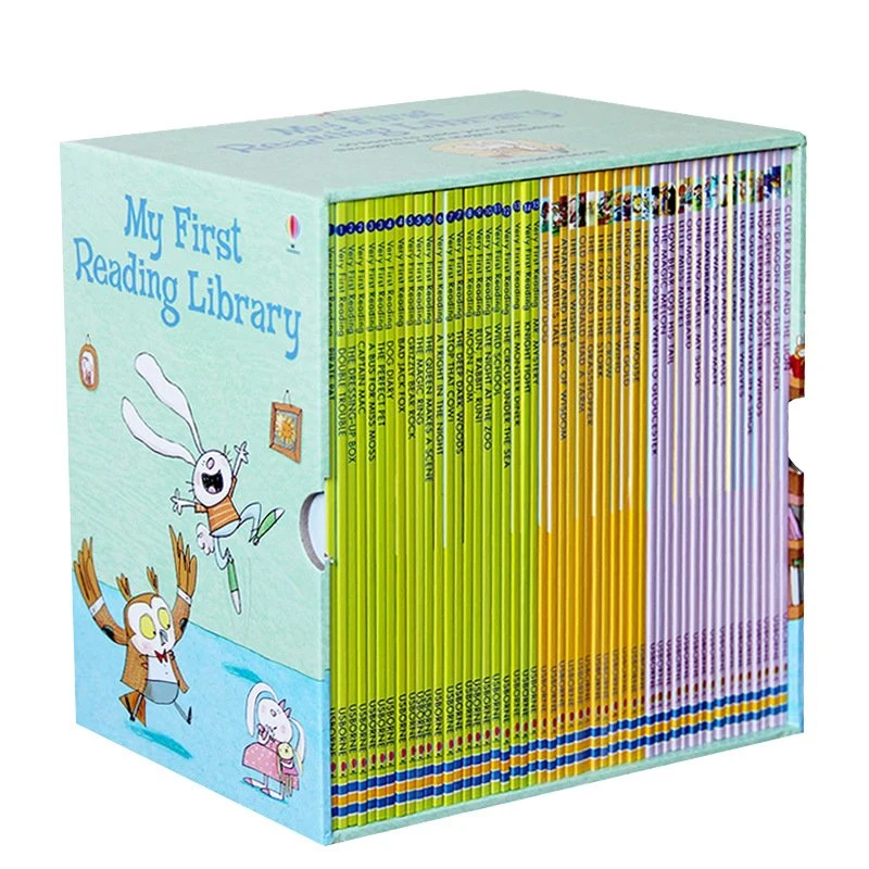 50 livres/Set Usborne ma première lecture la bibliothèque l'anglais Picture Books Bébé Mots de la petite enfance de l'apprentissage pour les enfants de cadeaux