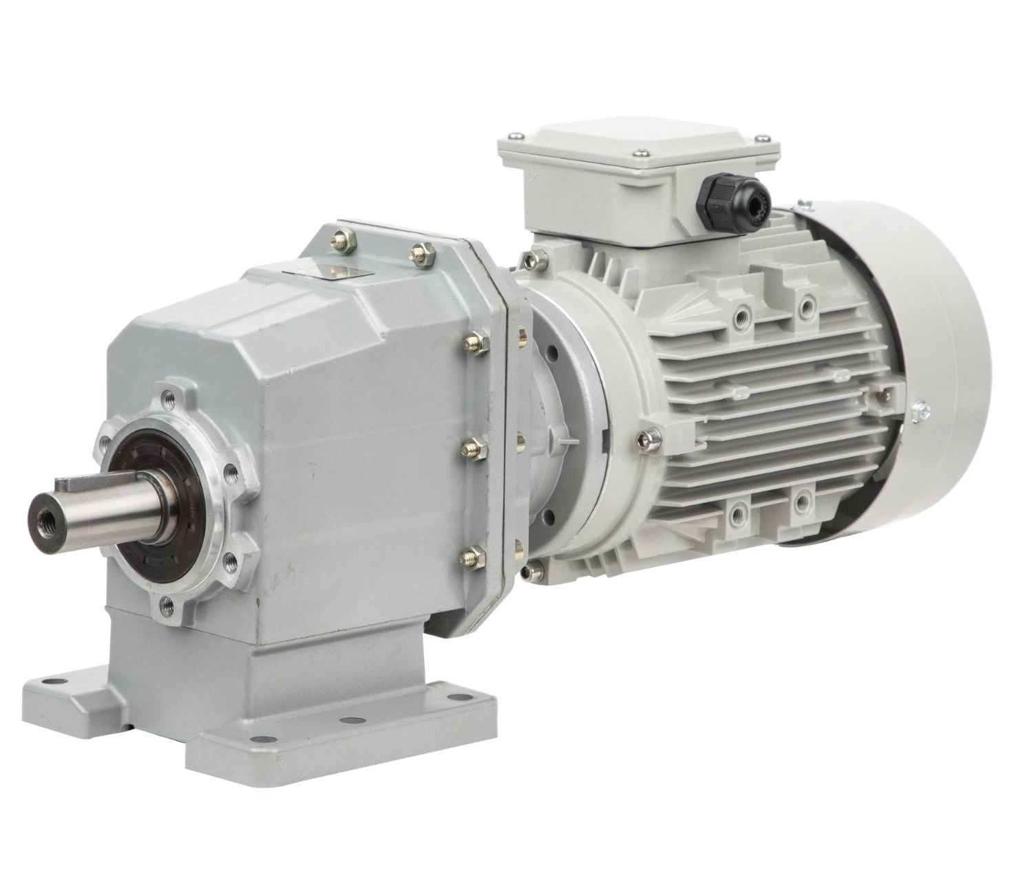 Power Transmission Helical Gearbox for Gear Motor with Modular Construction