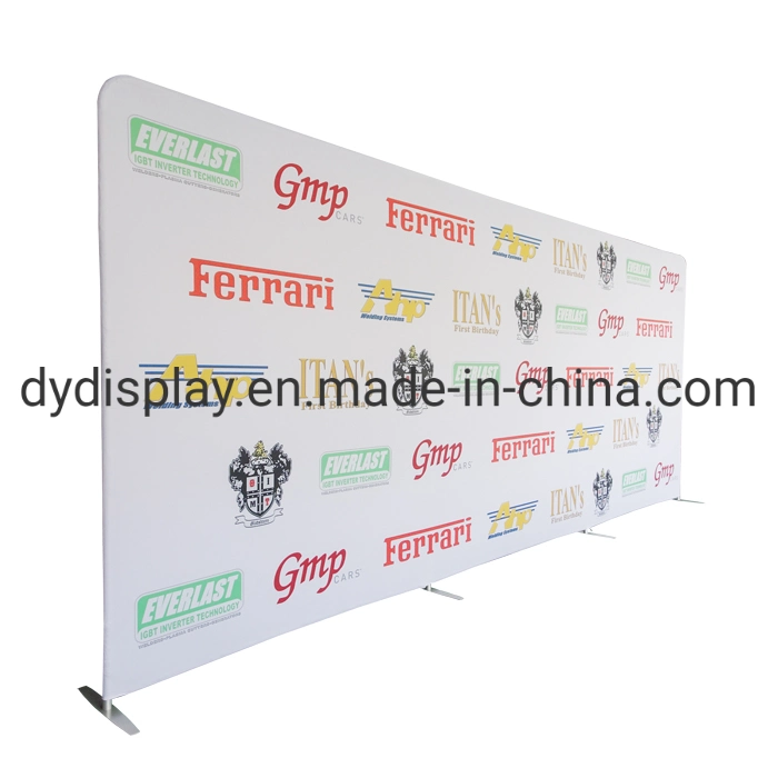 Straight Aluminum Advertising Display Rack Tension Fabric Banner Stand