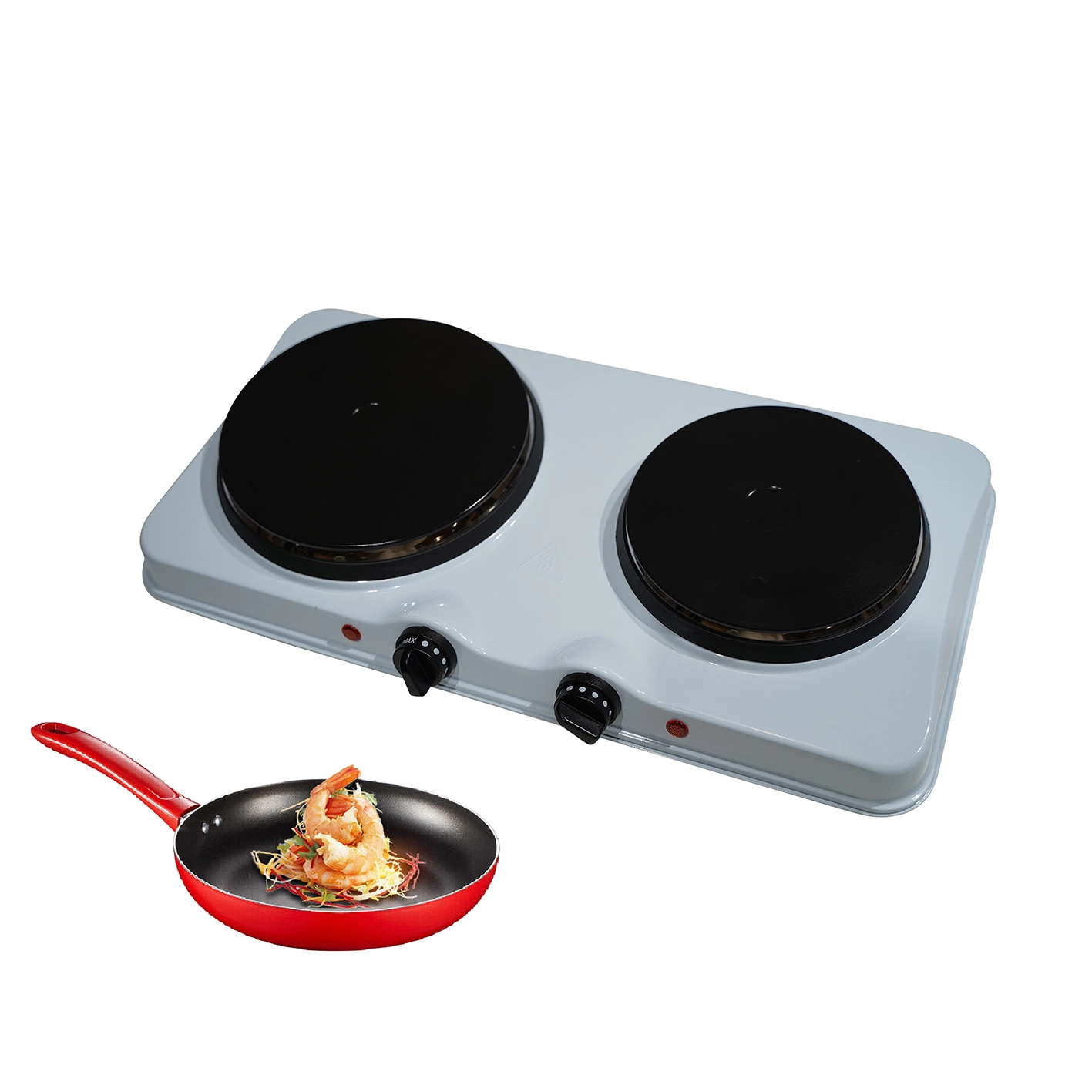 2500W Double Electric Hotplate with Black or White Color