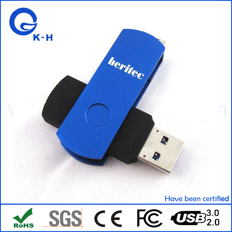 Custom Logo Swivel Memory 128GB 3.0 USB Flash Key