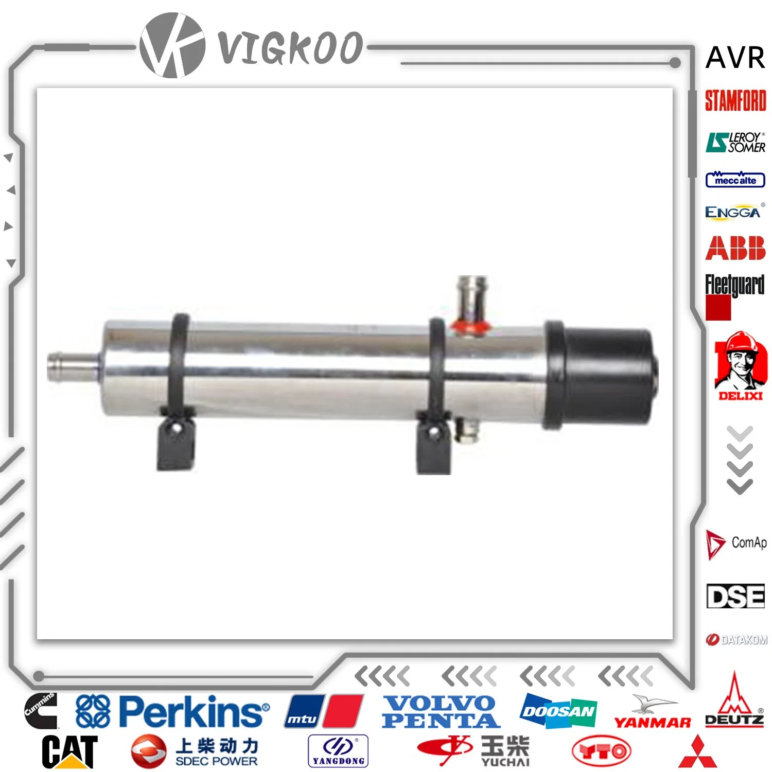 Las piezas del motor Diesel Sistema precalentador de calentador de agua del bloque del motor para el Generador Diesel coches motor Diesel de 500W 1000W 1500W 2000W 2500W 4000W