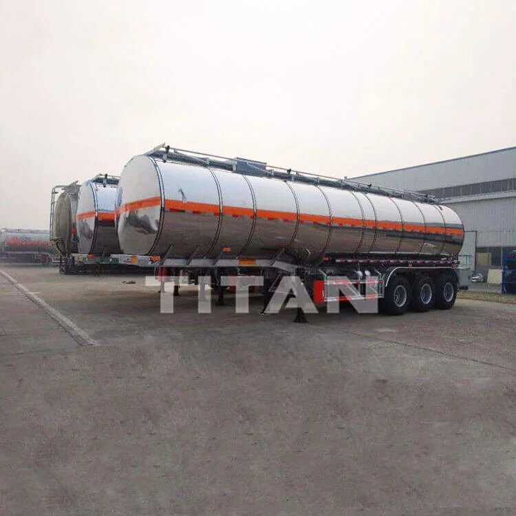 40000 45000 50000 Liters 40-50m3 Oil Fuel Tanker Trailers Diesel Petrol Stainless Steel Gasoline Aluminum Semi Trailer Truck