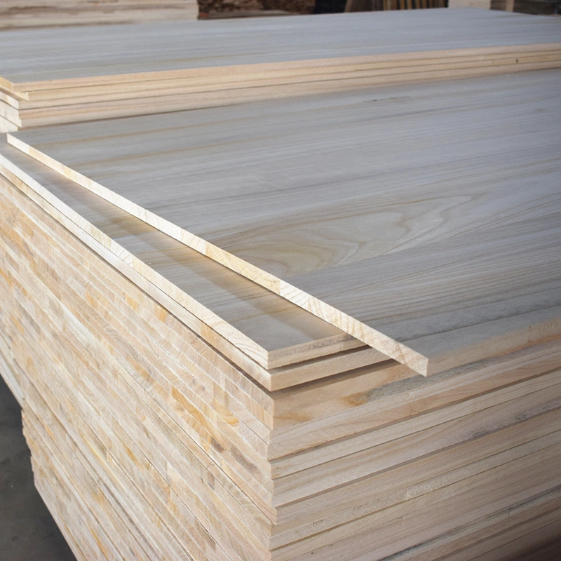 Haute qualité Bon prix Paulownia Edge Collé Conseil Joint de doigt Panneau Planches en bois massif à vendre.