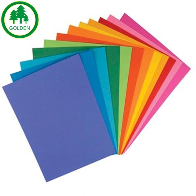 Papier couleur avec bleu/jaune/rose/vert/noir et toutes les couleurs et grammages personnalisés