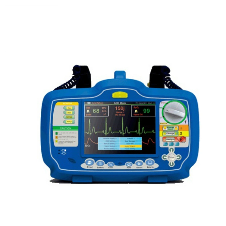 Hochwertiger Medizinischer Notfall Instrument Defibrillator Analysator Tragbarer Defibrillator Monitor Maschine