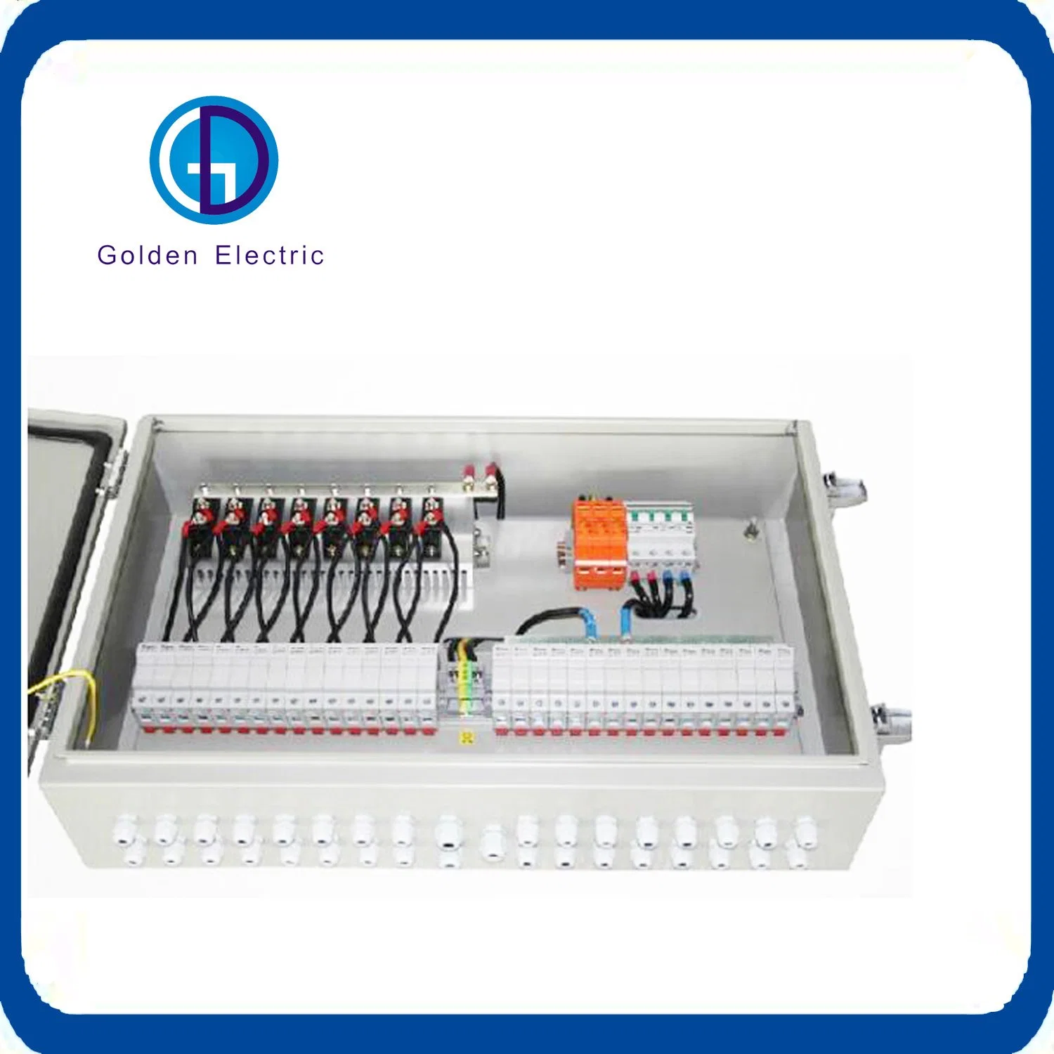 Plastic/Metal PV Combiner Box Combination Panel Solar System Connection Box PV Array Box with Transparant Door