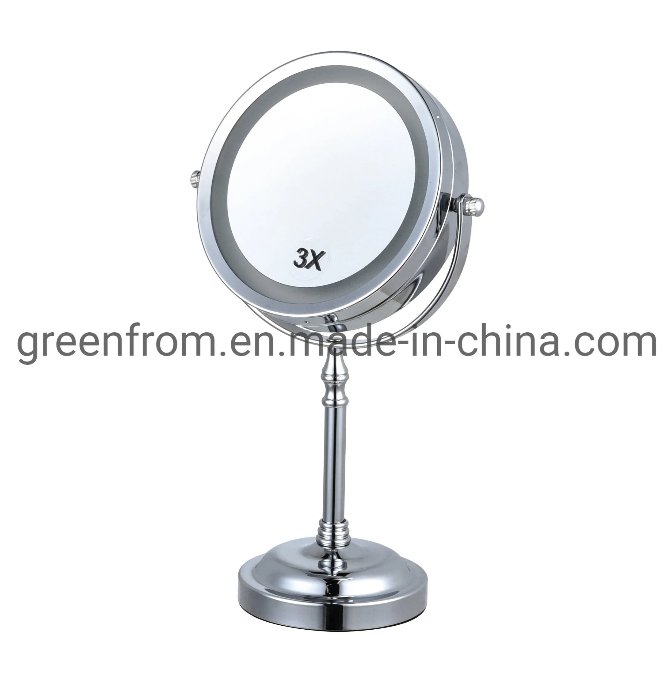 6 Inch LED Light Double Sides Table Makeup Cosmetic Vanity Mirror