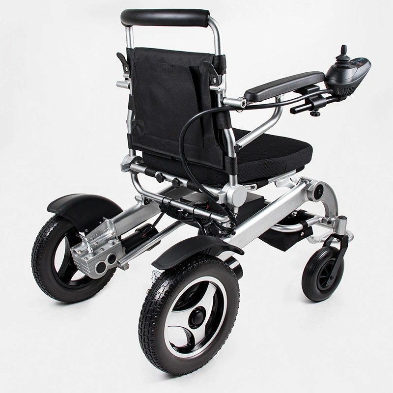 Conduite confortable, fauteuil roulant électrique pliable léger et portable sans balais.