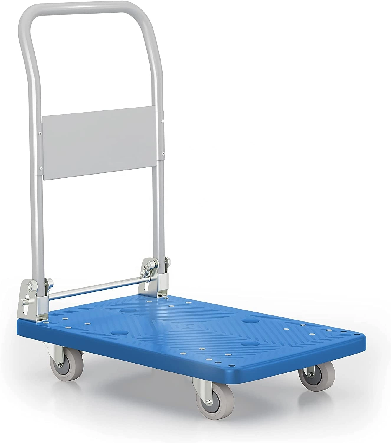 330lbs Foldable Palstic Platform Hand Truck for Moving Goods