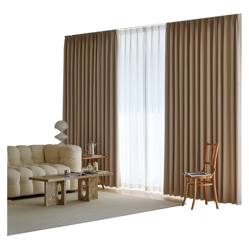 Soft Chenille Fabric Cotton Window Curtain Price Curtains Polyester Fabric Curtains for Hotel/ Living Room