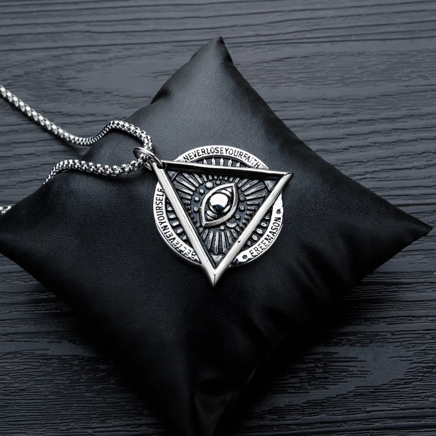 Stainless Steel Demon Eyes Necklace