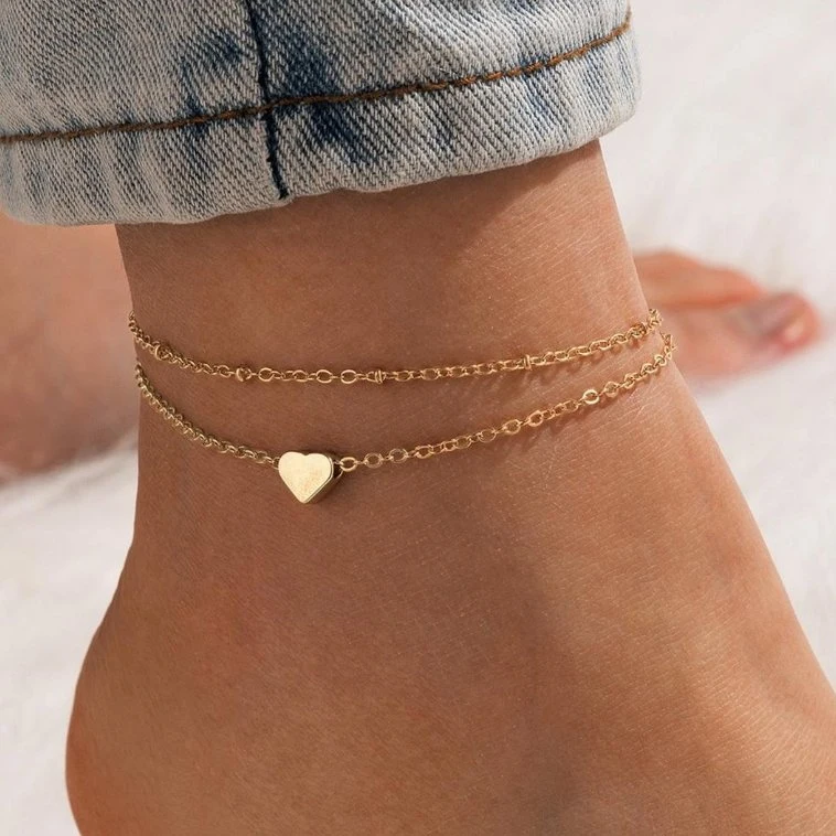 Custom Boho Beach Anklet Jewelry Gold Silver Plated Freshwater Pearl Trendy Zircon Waterproof for Women Girls Micro Insert