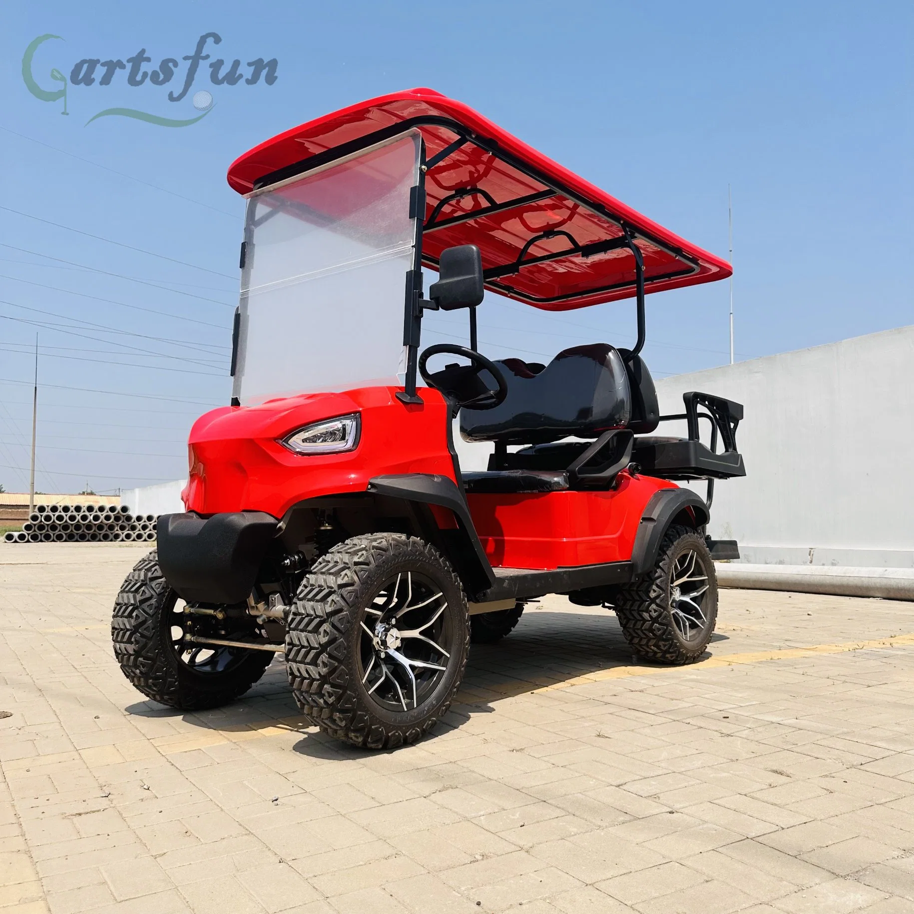 Carrito de Golf de 4 personas de Caza de Gas eléctrico para Golf Cursos