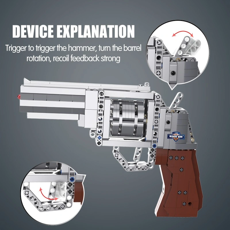 Fast Delivery Ready Stock Children Kid Building Block Brick Shooting Safe Bullet Ball Set Looking Like Real Build Operating Sniper Gun Pistol Toy for Boy Unisex