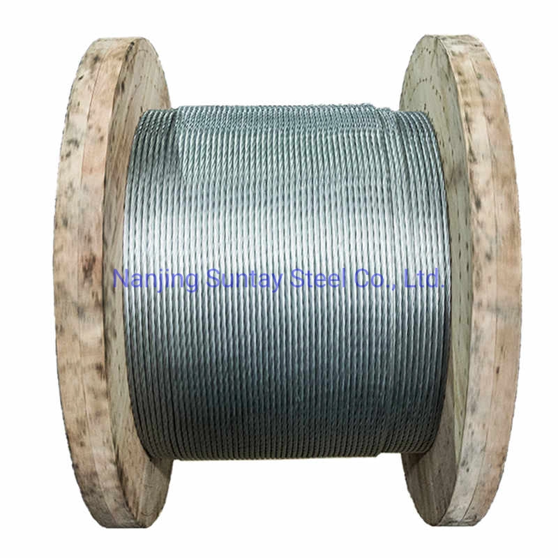 1570-1770 MPa resistencia a la tracción cable de acero galvanizado para óptica Cable de fibra