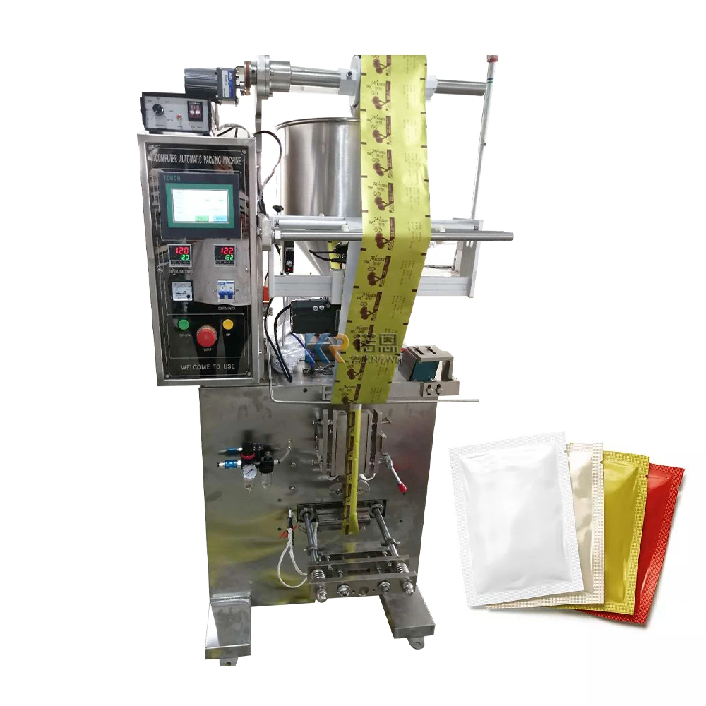 OEM Automatic Paste Packing Machine Vertical Face Cream Salad Dressing Packaging Equipment Muti Function Pasty Fluid Packer