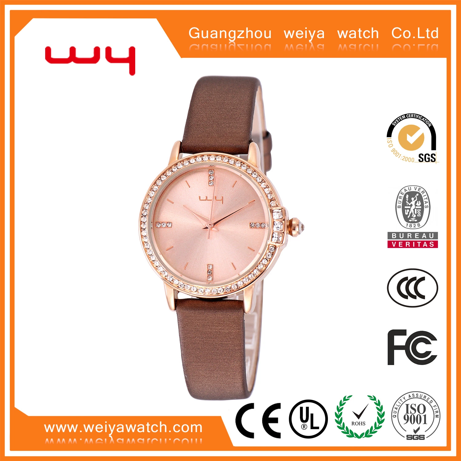 A fábrica em stock Fashion Lady Swiss relógio de pulso (WY-013)