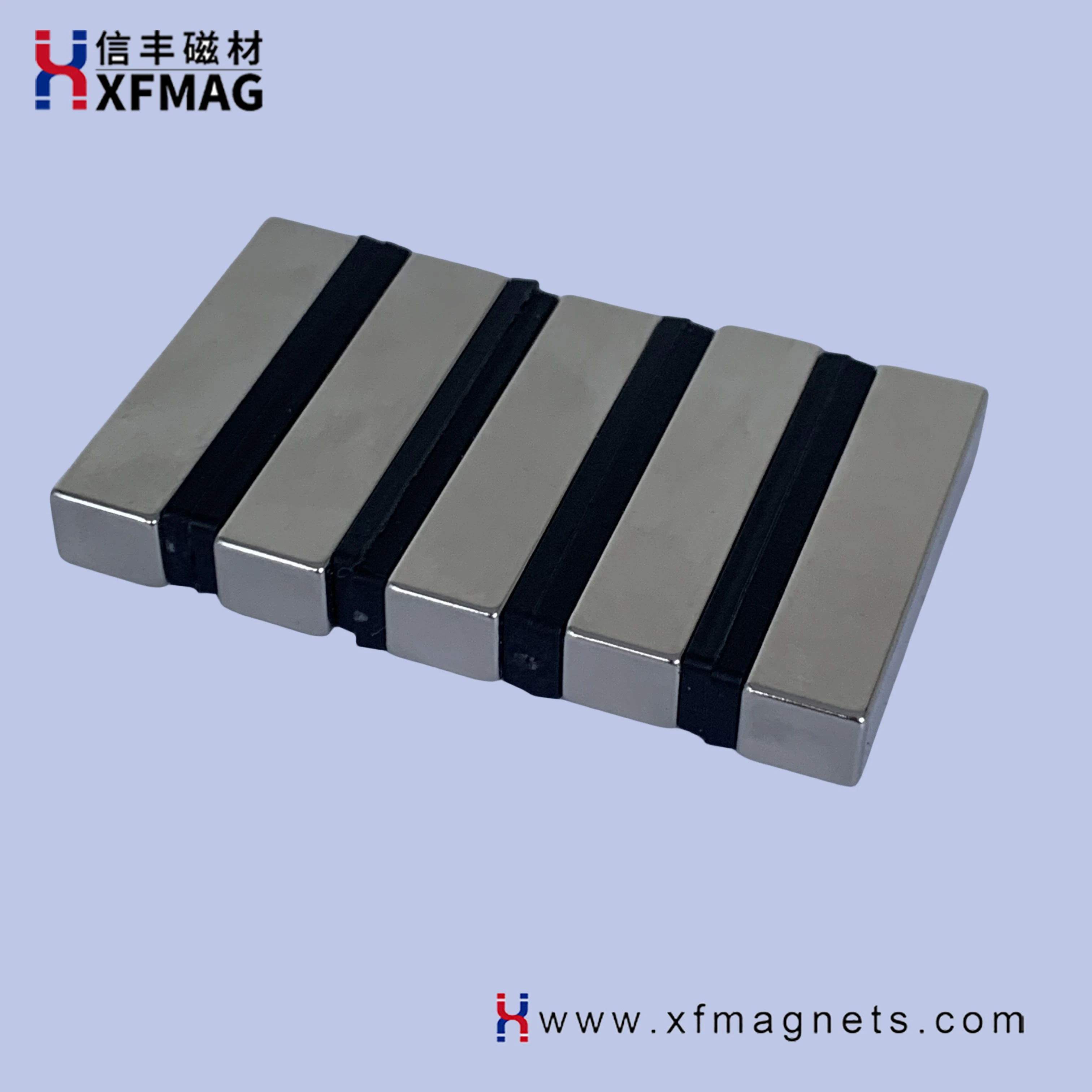 Permanent Magnetic Neodymium Block 48*8*10 Nickel Rare Earth NdFeB N38m Strong Customized Magnet