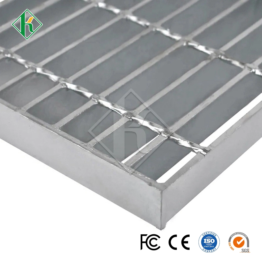 Kaiheng Galvanized Round Bar Grating Factory Bar Grating Trench Covers China Steel Grating Trench Drain Grating Cover