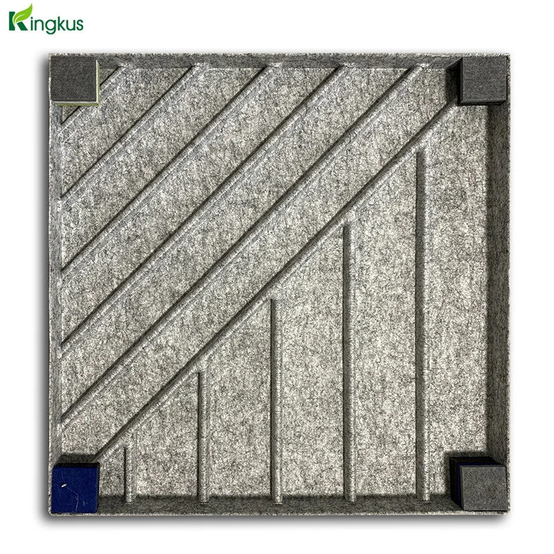 3D St Fire Resistant Polyester Fiber Acoustic Panel