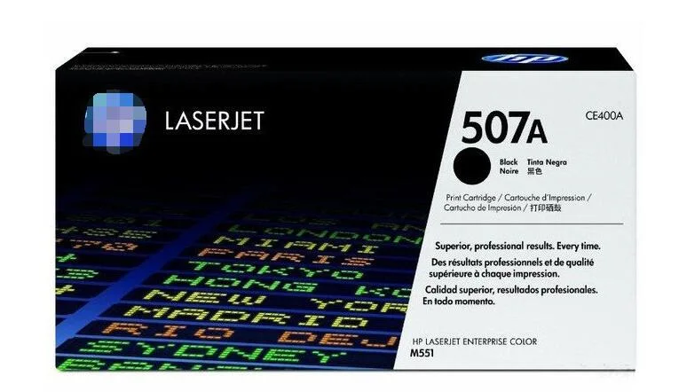 Venta caliente CE400A/CE401A/CE402A/CE403A (507A) Cartucho de tóner láser color para impresora HP originales