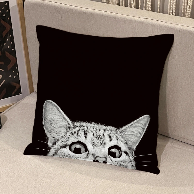 Simple Black and White Animal Pattern Home Sofa Pillow