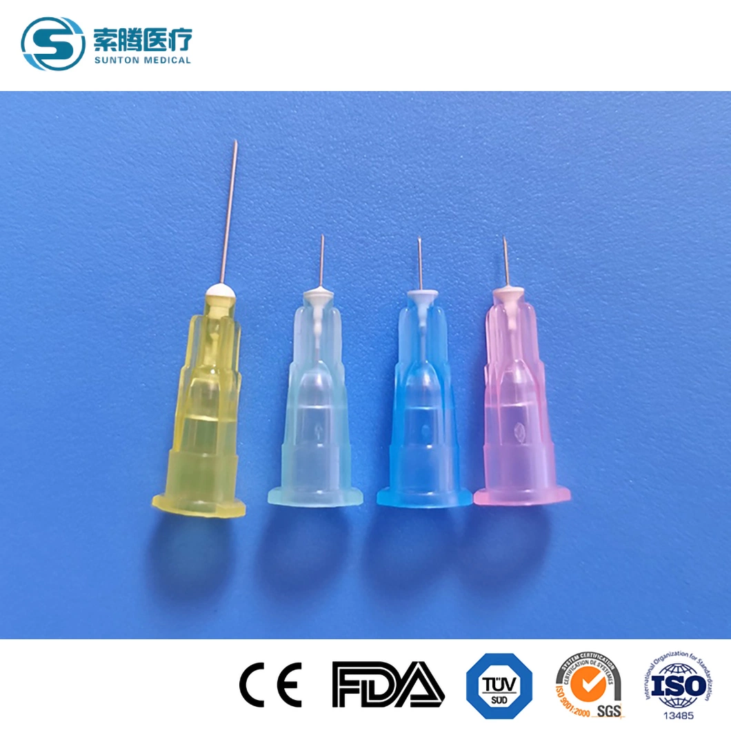 Sunton Butterfly Injection Needle China Medical Disposable Injection Dental Needle Factory Medical Hypodermic Injection Needle 16g-31g Sterile Injection Needle