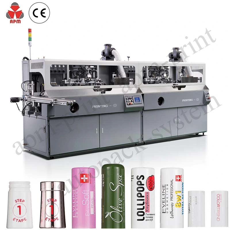 High Resolution Auto Flame Treatment Screen Printing Equipment for Cylinder/Oval /Square Bottles