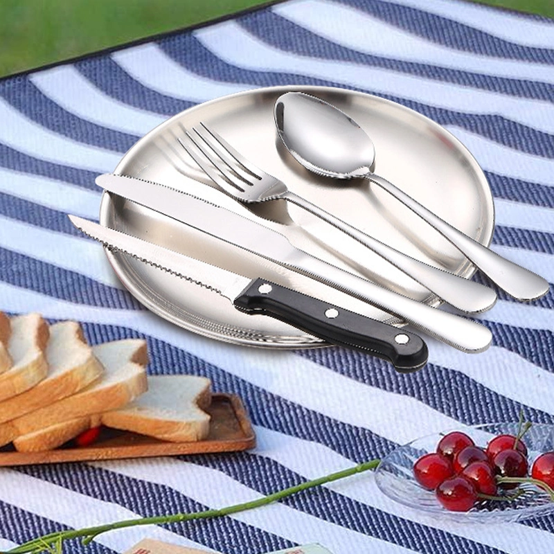 Top Seller 2023 Edelstahl Wiederverwendbare Tragbare Besteck-Set Reisen Utensil Geschenkset mit Etui