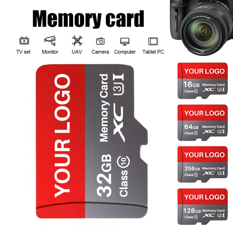 Convient pour le stockage de caméra. La carte TF peut être équipée d'un adaptateur de carte SD. Carte mémoire de capacité multiple.