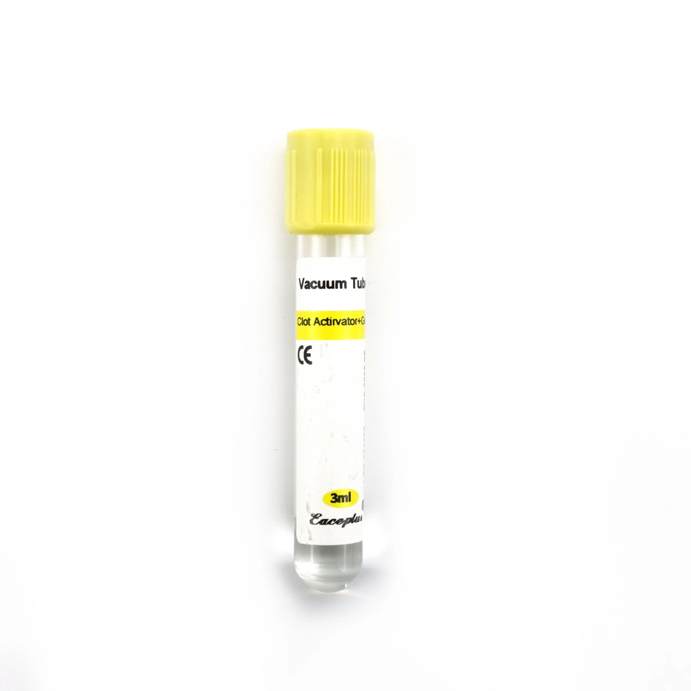 Siny Hersteller Evakuierte Tube Blutentnahme Gefäß Yellow Cap Serum Medizinische Einweg-Verbrauchsmaterialien mit CE-Kennzeichnung
