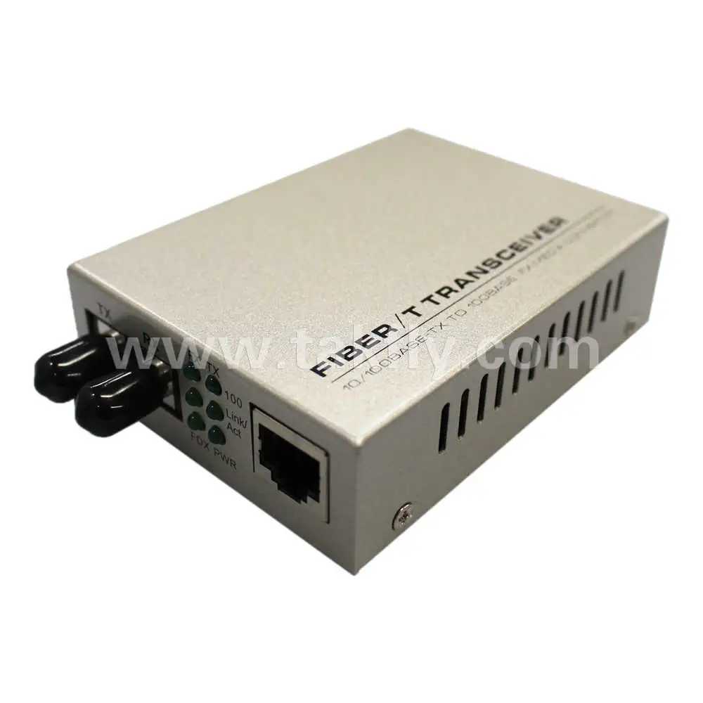 St Interface 10/100m Optic Fiber to RJ45 Media Converter