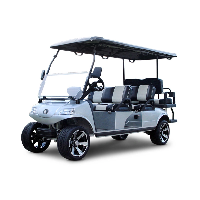 6 Seater New Model Flip Flop Seats Electric Golf with Lithium Battery