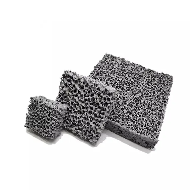 High Strength Foam Ceramic Filter Foam Ceramic Plate Silicon Carbide Porous Ceramic Foam Filter Plate