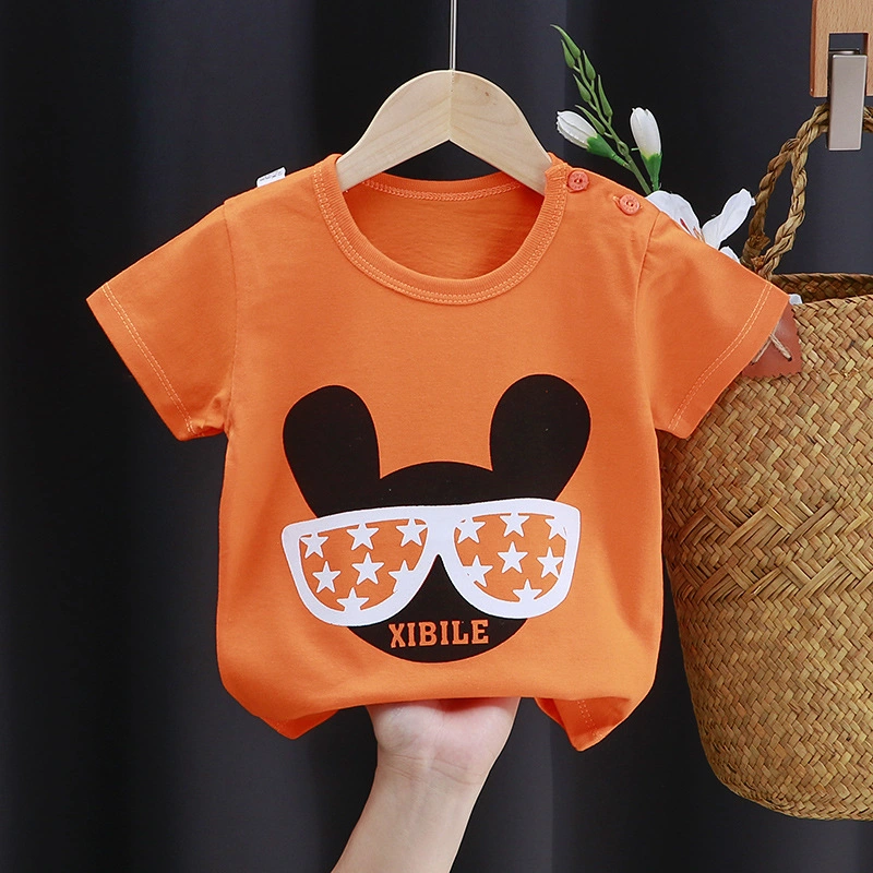 2021summer High quality/High cost performance  Best Sell 100% Cotton Customized Design Kids Cute Cotton T-Shirt Summer Kid's Clothes