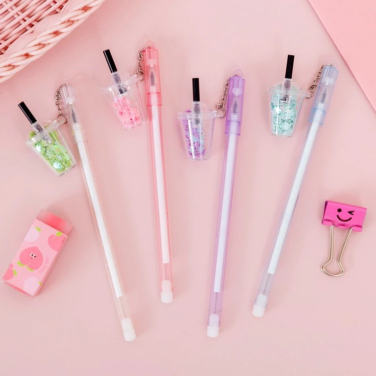 Creative French Fries, Cola, Hamburger Ice Cream Neutral Pen Cute papeterie Student Ink Pen Cartoon Office Pen